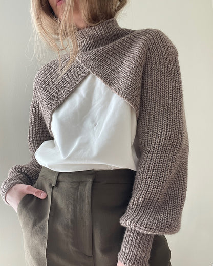 Aegyoknit Narae cropped Sweater mit Wild & Soft und Cashmere Lace von Gepard Garn 1