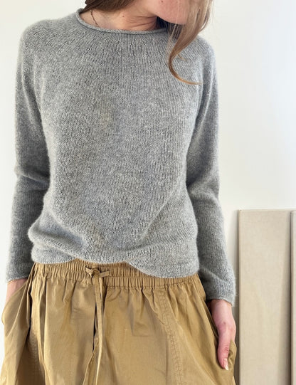 Plain Yoke Sweater Cashmere | simple and soft made from Classic Cashmere by Cardiff