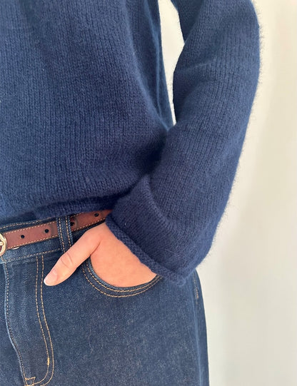 Plain Yoke Sweater Cashmere | simple and soft made from Classic Cashmere by Cardiff