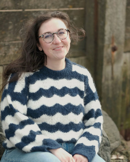 Rebecca Clow Tydes Sweater mit Borstet Alpakka von Sandnes Garn 7