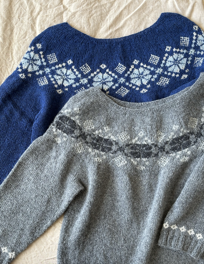 Maglione n. 74 | motivo classico e delicato in Le Petit Lambswool di Biches & Buches