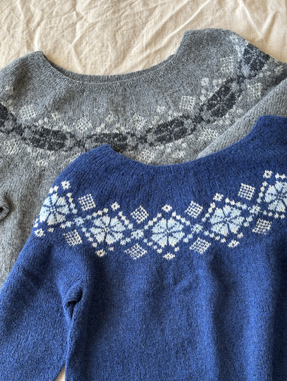 Maglione n. 74 | motivo classico e delicato in Le Petit Lambswool di Biches & Buches