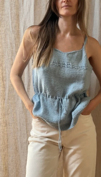 Seaside Summer Top | lässig gerafftes Top aus Le Petit Organic Cotton von Biches & Bûches
