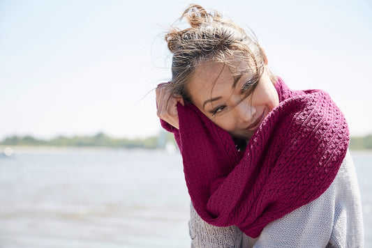 Tube Scarf Toco | fine pattern from Lovely Merino Treat by Rosy Green Wool