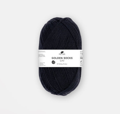 Golden Socks Uni 4 fils | fil à chaussettes classique aux couleurs éclatantes