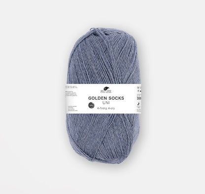 Golden Socks Uni 4 fils | fil à chaussettes classique aux couleurs éclatantes
