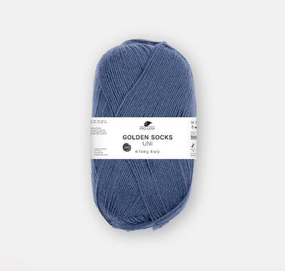 Golden Socks Uni 4 fils | fil à chaussettes classique aux couleurs éclatantes