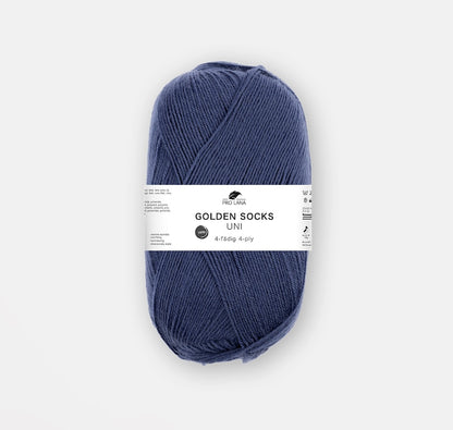 Golden Socks Uni 4 fils | fil à chaussettes classique aux couleurs éclatantes