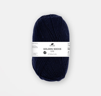 Golden Socks Uni 4 fils | fil à chaussettes classique aux couleurs éclatantes