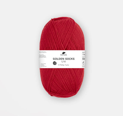Golden Socks Uni 4 fils | fil à chaussettes classique aux couleurs éclatantes