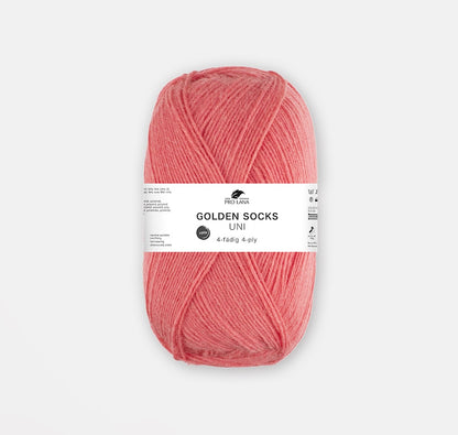 Golden Socks Uni 4 fils | fil à chaussettes classique aux couleurs éclatantes