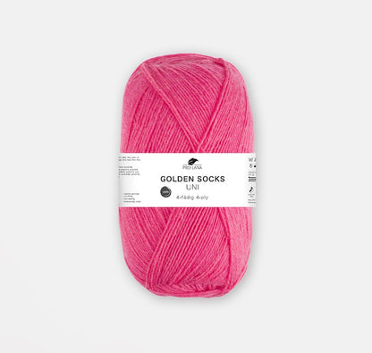 Golden Socks Uni 4 fils | fil à chaussettes classique aux couleurs éclatantes