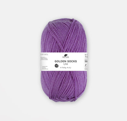 Golden Socks Uni 4 fils | fil à chaussettes classique aux couleurs éclatantes