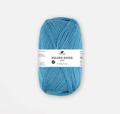 Golden Socks Uni 4 fils | fil à chaussettes classique aux couleurs éclatantes
