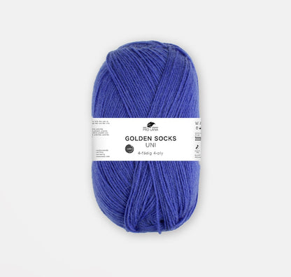 Golden Socks Uni 4 fils | fil à chaussettes classique aux couleurs éclatantes