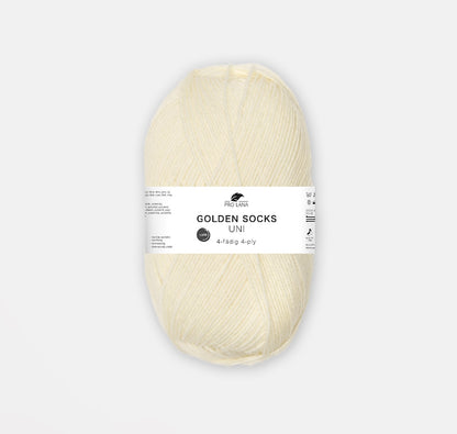 Golden Socks Uni 4 fils | fil à chaussettes classique aux couleurs éclatantes