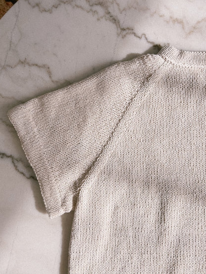 Vanilla Chilla Tee | basique, décontracté, oversize en lin de Sandnes Garn