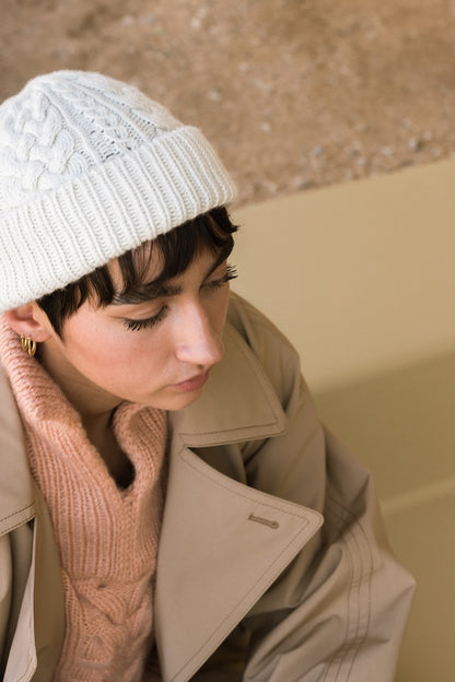 Cappello Ode | delicato motivo a treccia in Far di Woolfolk