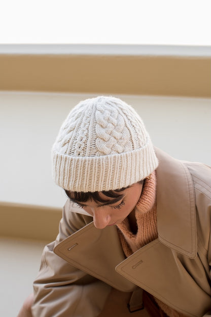 Cappello Ode | delicato motivo a treccia in Far di Woolfolk