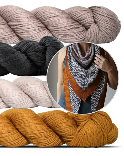 Kanelitähti | unelmoiva kuvio Rosy Green Woolin Cheeky Merino Joy -langasta