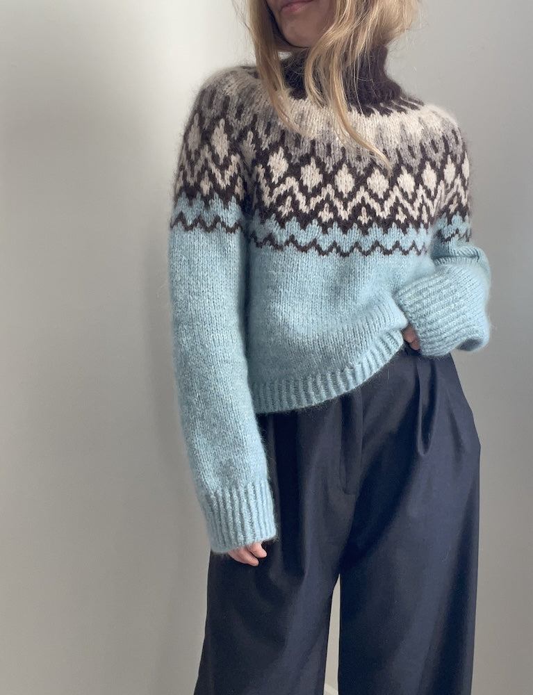San Sweater von Aegyoknit mit Poppy und Tynn Silk Mohair von Sandnes Garn 6