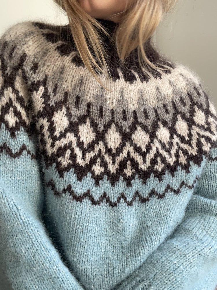 San Sweater von Aegyoknit mit Poppy und Tynn Silk Mohair von Sandnes Garn 7