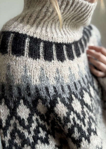 San Sweater von Aegyoknit mit Poppy und Tynn Silk Mohair von Sandnes Garn 3