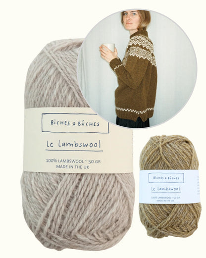 Afterparty Sweater Lambswool Edition | klassischer Norweger aus Le Lambswool von Biches & Bûches