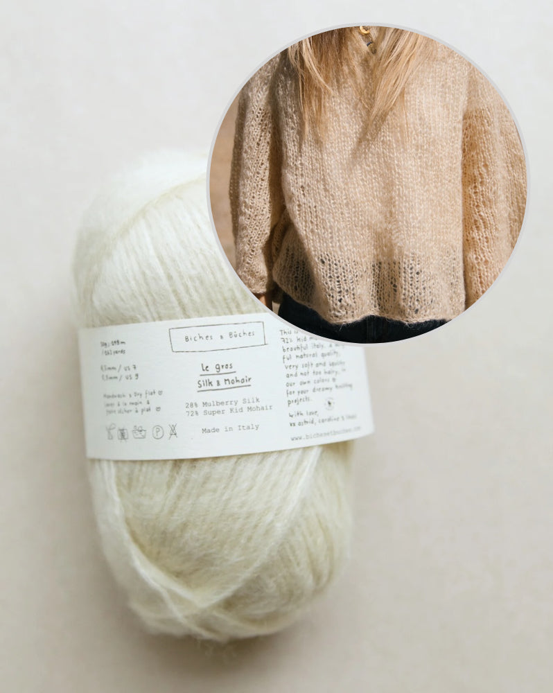 Agnes Sweater | zarte oversize Bluse aus Le Gros Silk & Mohair von Biches & Bûches