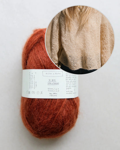 Agnes Sweater | zarte oversize Bluse aus Le Gros Silk & Mohair von Biches & Bûches