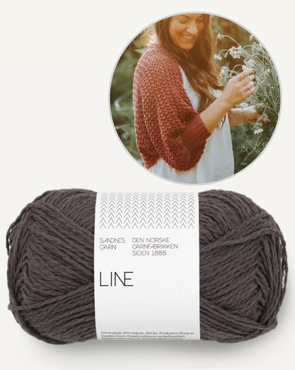 Akina Shrug | petit gilet délicat en Line de Sandnes Garn