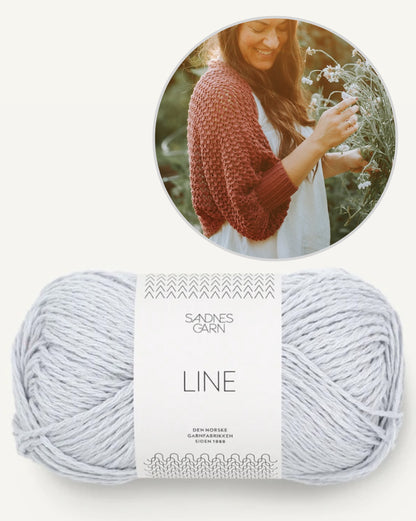 Akina Shrug | petit gilet délicat en Line de Sandnes Garn