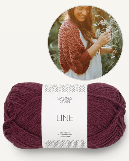 Akina Shrug | petit gilet délicat en Line de Sandnes Garn