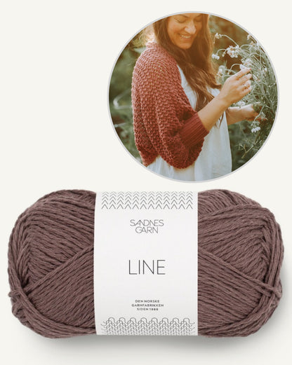 Akina Shrug | petit gilet délicat en Line de Sandnes Garn