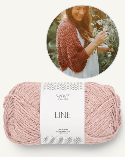 Akina Shrug | petit gilet délicat en Line de Sandnes Garn
