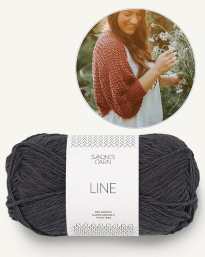 Akina Shrug | petit gilet délicat en Line de Sandnes Garn