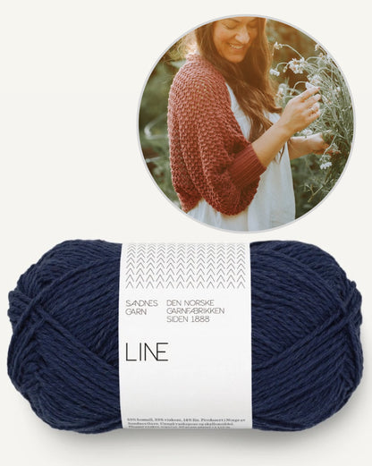 Akina Shrug | petit gilet délicat en Line de Sandnes Garn