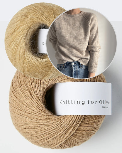 Aldeburgh Sweater | feine Zopfdetails aus Merino und Soft Silk Mohair von Knitting for Olive