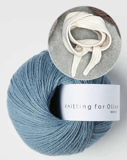 Alex Scarf - klein | bezaubernd schlichtes Mini Tuch mit Merino von Knitting for Olive