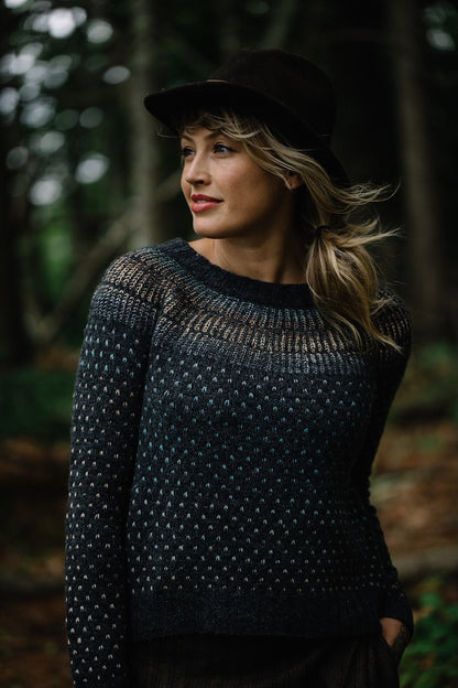 Junction Sweater | romanttinen norjalaisneule Biches & Bûchesin Le Petit Lambswool -langasta
