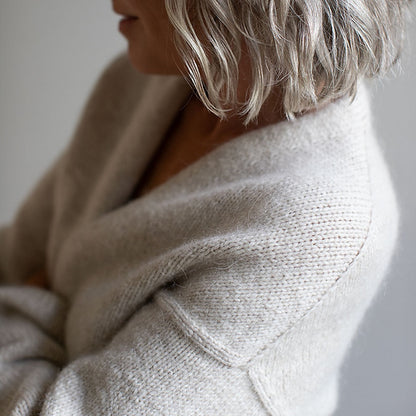 Fold Wrap | feminine Wickeljacke aus Atlas und Tynn Silk Mohair von Sandnes Garn