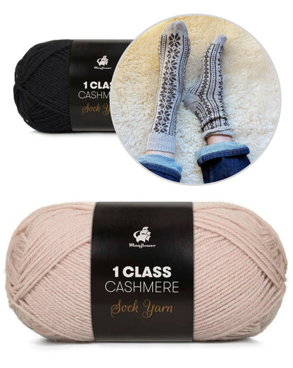 Apricity Socks | Lettre d'amour à l'hiver en 1 Class Cashmere de Mayflower Denmark