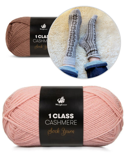 Apricity Socks | Lettre d'amour à l'hiver en 1 Class Cashmere de Mayflower Denmark