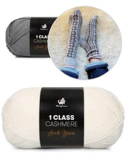 Apricity Socks | Lettre d'amour à l'hiver en 1 Class Cashmere de Mayflower Denmark