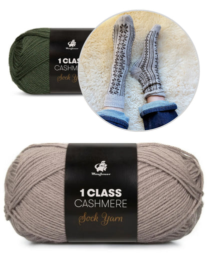 Apricity Socks | Lettre d'amour à l'hiver en 1 Class Cashmere de Mayflower Denmark