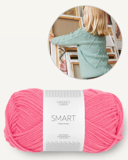 Pull Aran enfant | avec le patron gratuit en Smart de Sandnes Garn