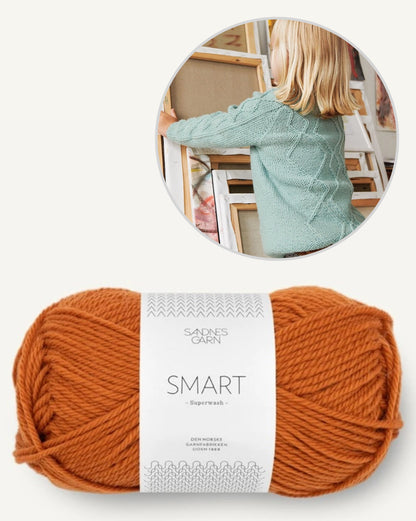 Pull Aran enfant | avec le patron gratuit en Smart de Sandnes Garn