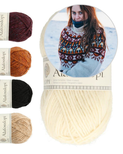 Arctic Summer Polar Sweater | fantastic pattern from Alafosslopi by Lopi Island