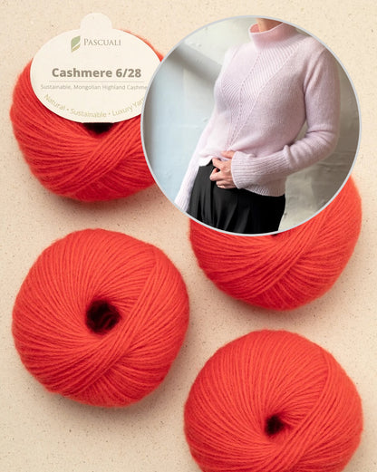 Arrow Blouse | meget flatterende og blød, strikket af Cashmere 6/28 fra Pascuali