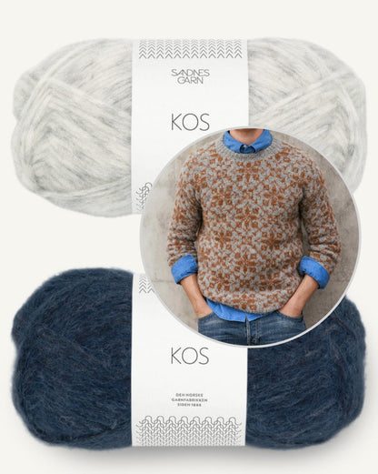 Astra Man | fluffy blød norsk sweater fra Kos fra Sandnes Garn